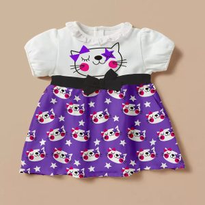 Modern Elegant Princess Trendy Girls Pure Cotton Frock & Dresses